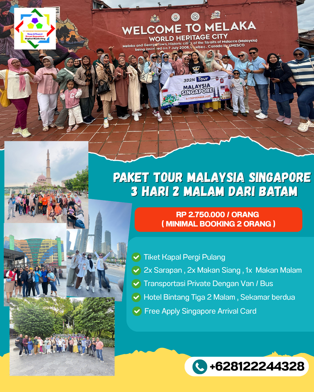 Paket Wisata Singapore Malaysia 3 Hari 2 Malam Dari Batam