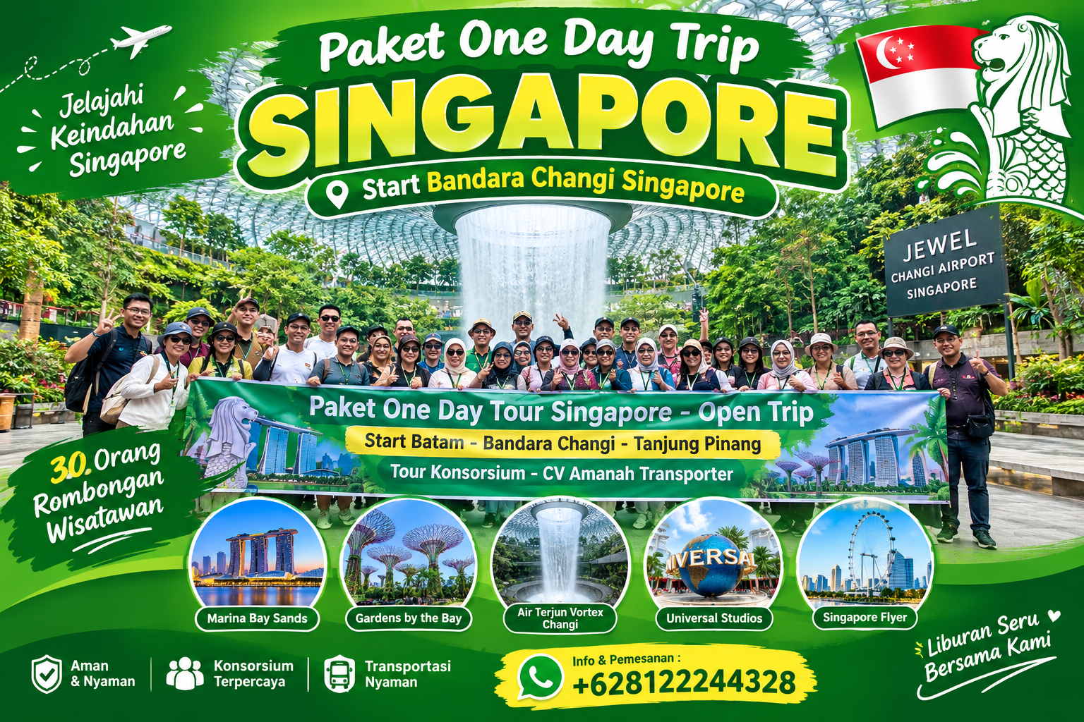 One Day Trip Singapore Start Bandara Changi Singapore