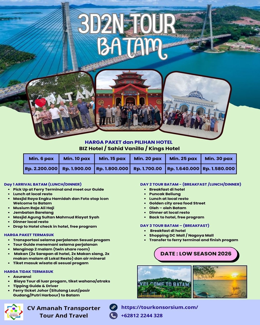 Paket TOUR BATAM 3D2N
