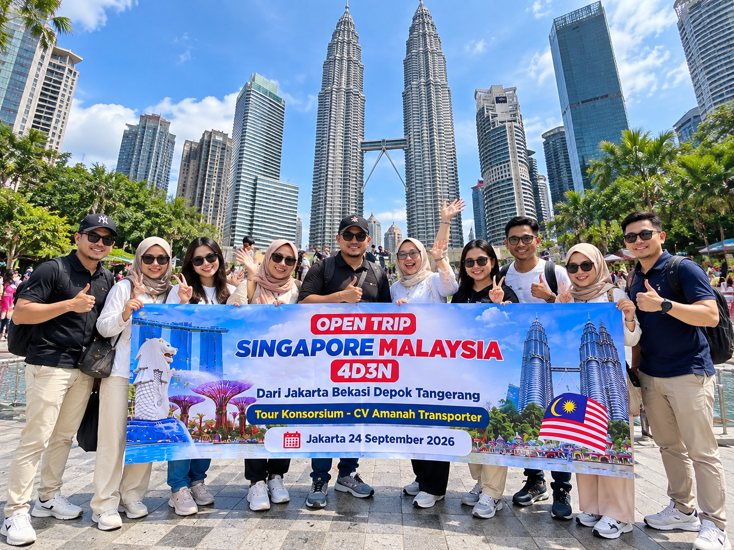 4D3N Tour Singapore Malaysia Dari Jakarta Bekasi Depok Tangerang