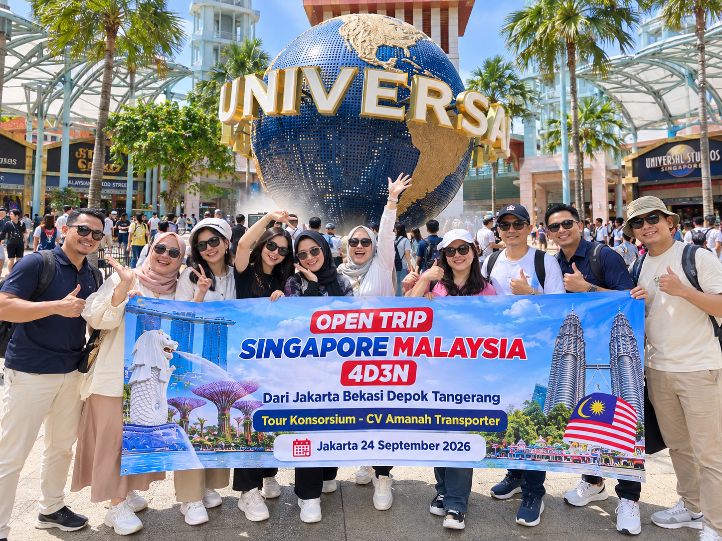 Paket Tour 2 Negara Dari Jakarta Bekasi Depok Tangerang